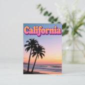 Carte postale California - Design de typographie a (Debout devant)