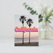Carte postale California - Design de typographie a (Debout devant)