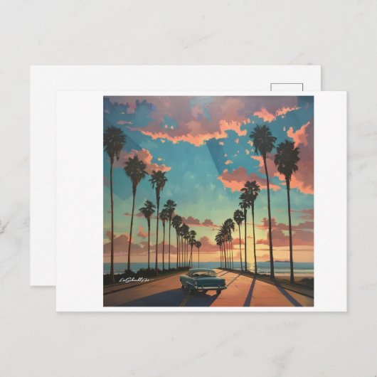 Carte Postale California Dreaming (Devant / Derrière)