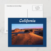 Carte postale California Dunes (Devant / Derrière)