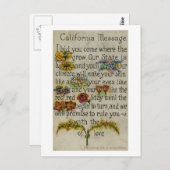 Carte postale California Greeting (1914) (Devant / Derrière)
