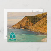 Carte postale California Highway 1 (Devant / Derrière)