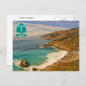 Carte postale California Highway 1 (Devant / Derrière)