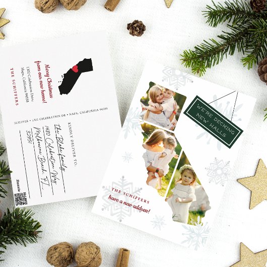 Carte postale California Holiday Moving Faire-part