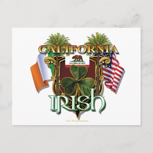Carte Postale California Irish Pride (Devant)