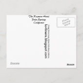 Carte Postale California, L'hôtel Rossmore (Dos)