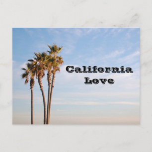 Carte Postale California Love Palmiers