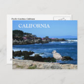 Carte postale California, Pacifique (Devant / Derrière)