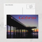 Carte postale California Pier (Devant / Derrière)