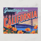 Carte Postale California Poppy and Bridge (Devant)