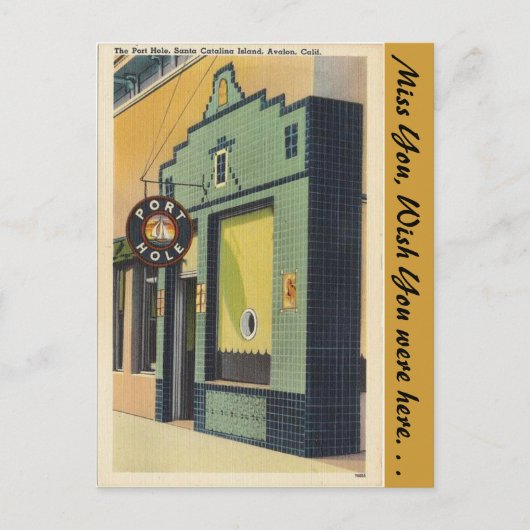 Carte Postale California, Port Hole (Devant)