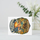 Carte postale California Pride Golden State Foreve (Debout devant)
