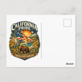 Carte postale California Pride Golden State Foreve (Dos)