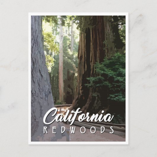Carte postale California Redwoods (Devant)