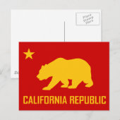 Carte postale California Republic (Devant / Derrière)