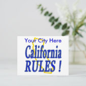 Carte Postale California Rules ! (Debout devant)