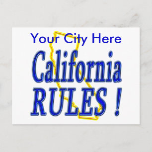Carte Postale California Rules !