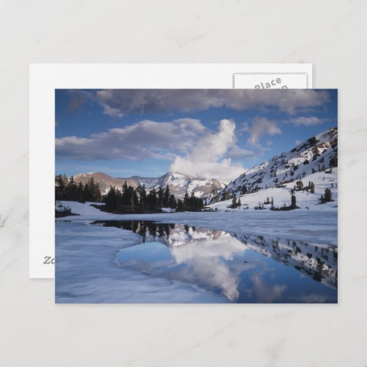 Carte Postale California, Sierra Nevada Mountains, Dana Peak (Devant / Derrière)