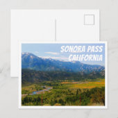 Carte Postale California SR 108 Col de Sonora (Devant / Derrière)