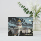Carte postale California State Capitol Moonlight (Debout devant)