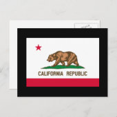 Carte Postale California State Flag Design (Devant / Derrière)