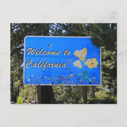 Carte postale California State Line (Devant)