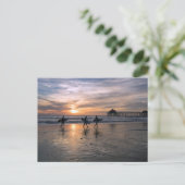 Carte Postale California Surfers at Sunset (Debout devant)