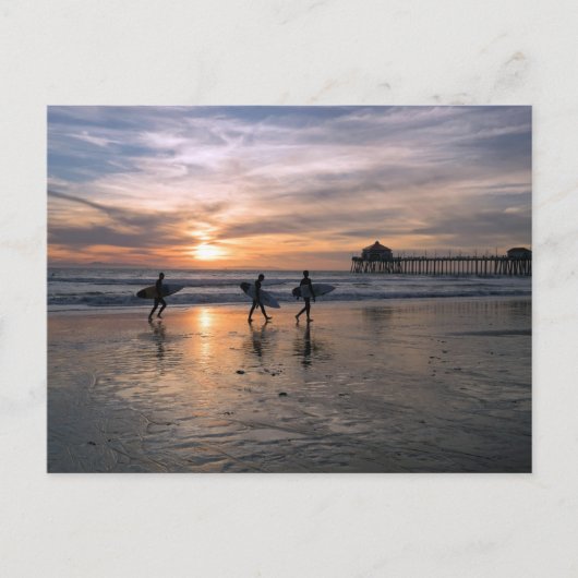 Carte Postale California Surfers at Sunset (Devant)