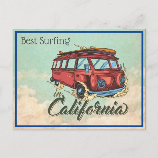 Carte postale California Surfing (Devant)
