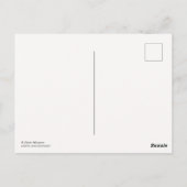 Carte Postale California US State road map - golden state map (Dos)