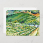 Carte postale California Vineyard (Devant / Derrière)