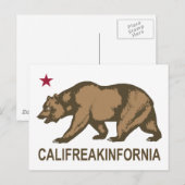 Carte Postale Californie (Devant / Derrière)