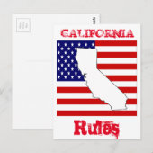 CARTE POSTALE CALIFORNIE (Devant / Derrière)