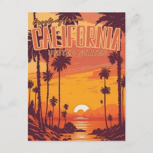 Carte Postale Californie (Devant)