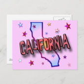 CARTE POSTALE CALIFORNIE (Devant / Derrière)