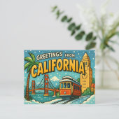 Carte postale CALIFORNIE (Debout devant)