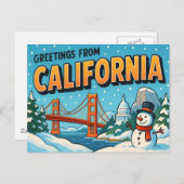 Carte postale CALIFORNIE (Devant / Derrière)