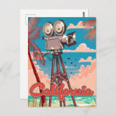 Carte Postale Californie au Cinéma (Devant / Derrière)