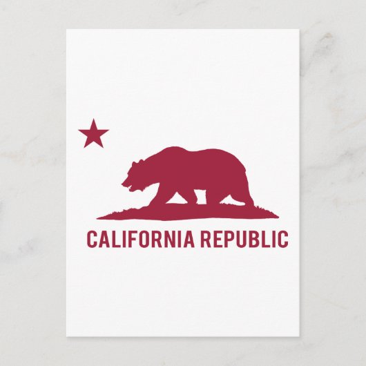 Carte Postale Californie - Basic - Red (Devant)