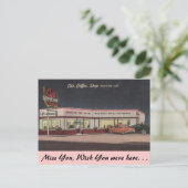 Carte Postale Californie, Cy's Coffee Shop (Debout devant)