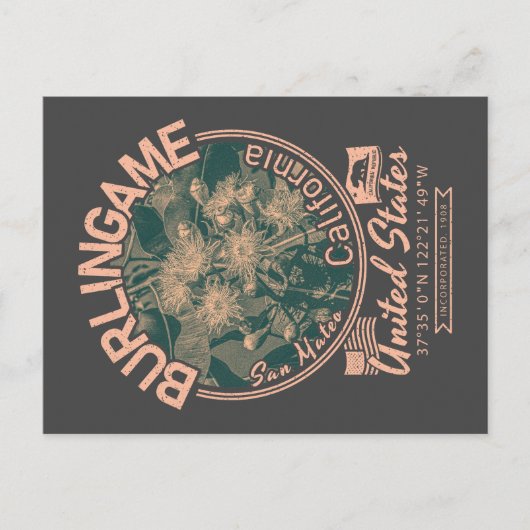 CARTE POSTALE CALIFORNIE DE BURLINGAME - EUCALYPTUS TREE (Devant)