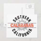 Carte Postale Californie du Sud - Calabasas (Devant / Derrière)