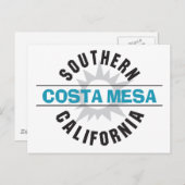 Carte Postale Californie du Sud - Costa Mesa (Devant / Derrière)