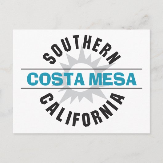 Carte Postale Californie du Sud - Costa Mesa (Devant)