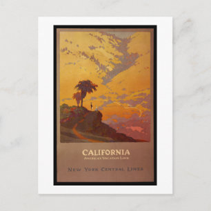 Carte Postale Californie. Les terres de vacances de l'Amérique