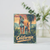 Carte Postale Californie Lion Cougar (Debout devant)