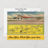 Carte Postale Californie, Mountain View Motel (Devant / Derrière)