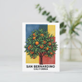 Carte Postale Californie San Bernardino Orange Tree (Debout devant)