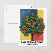 Carte Postale Californie San Bernardino Orange Tree (Devant / Derrière)
