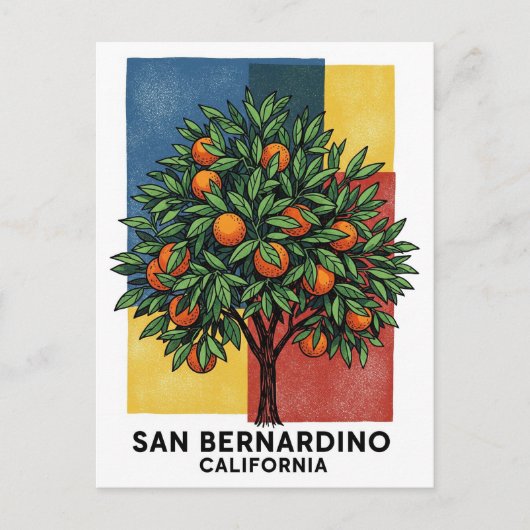 Carte Postale Californie San Bernardino Orange Tree (Devant)
